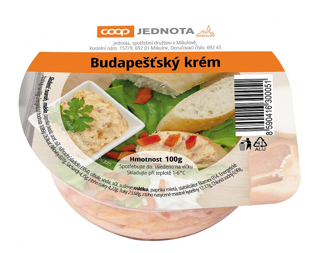 Budapešťský krém 100 g - obrázek