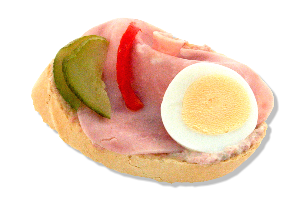 Obložený chlebíček se šunkou 71 g 1 ks - obrázek