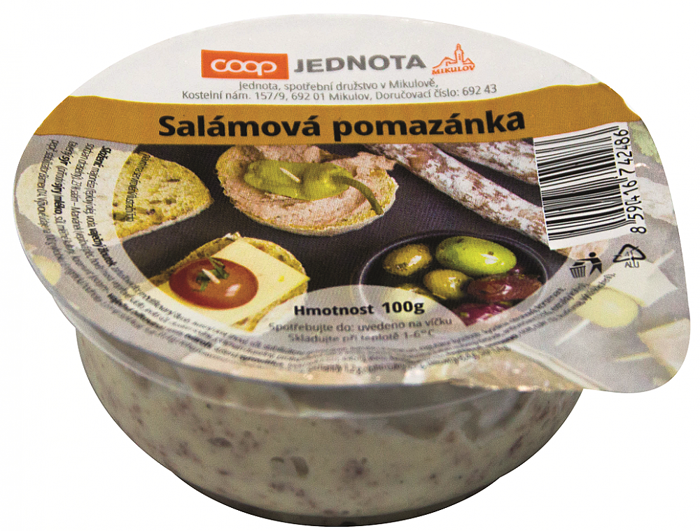 Salámová pomazánka 100 g/500 g - obrázek