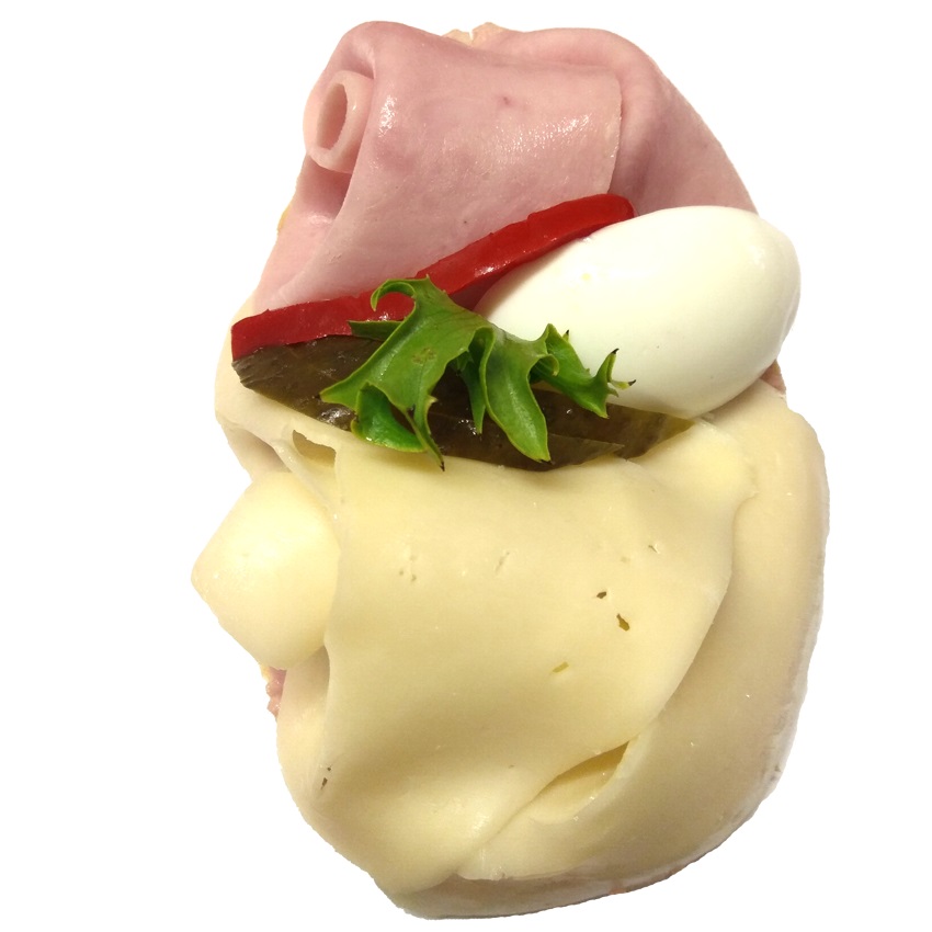 Chlebíček obložený DUO šunka - sýr 140 g 1 ks - obrázek