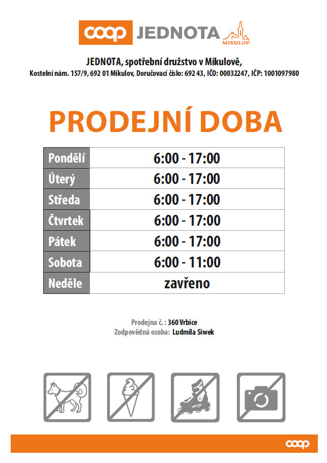 Prodejní doba