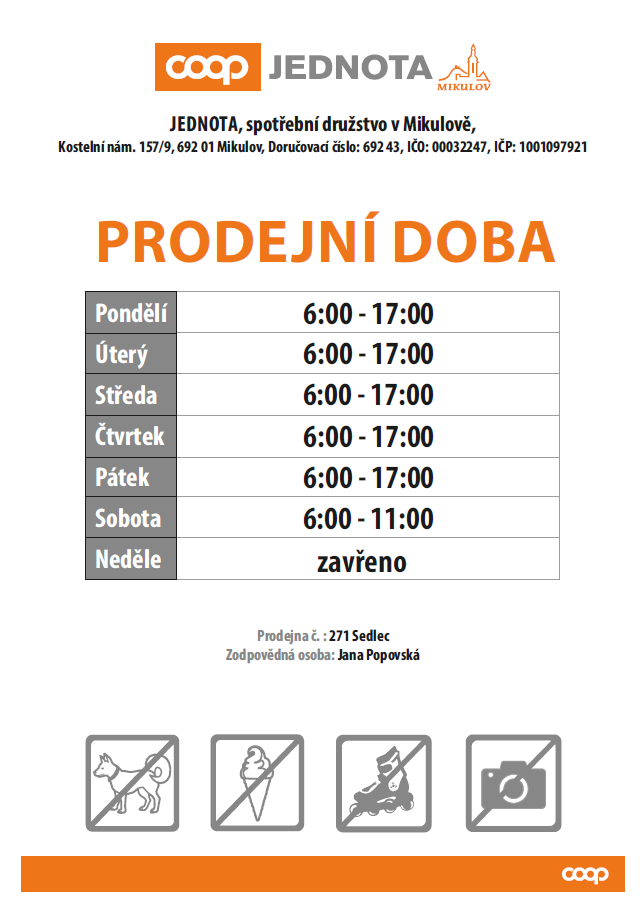 Prodejní doba