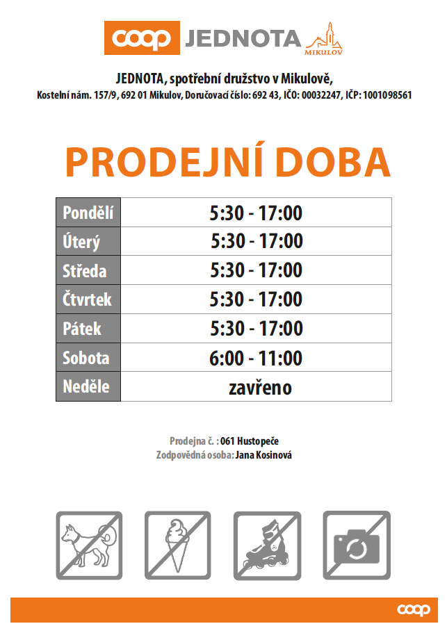 Prodejní doba